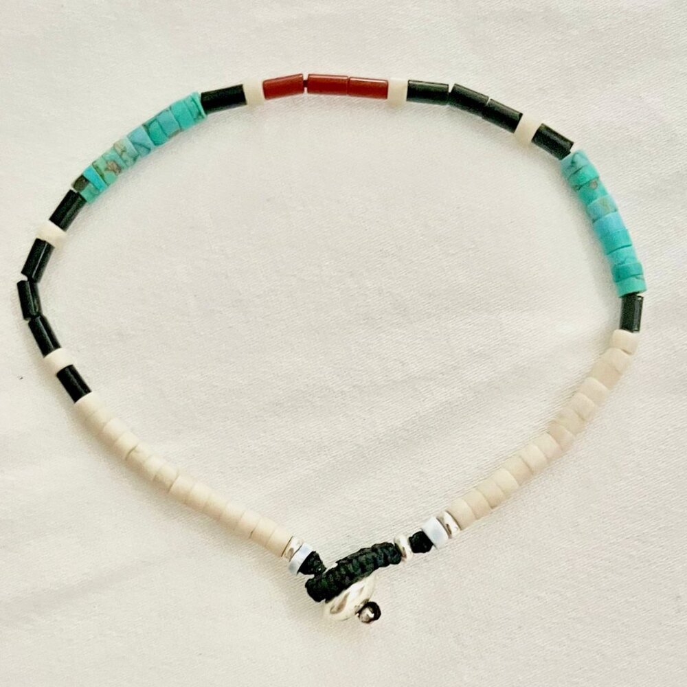 MIKIA BRACELET IN TURQUISE / CORAL / STERLING SILVER (RETAIL $140)